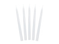 Świeca stożkowa biała - 24 cm - 10 szt.