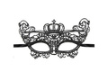 Maska Korona koronkowa czarna - 1 szt.