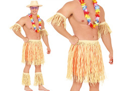 Zestaw hawajski słomkowy - 1 szt.