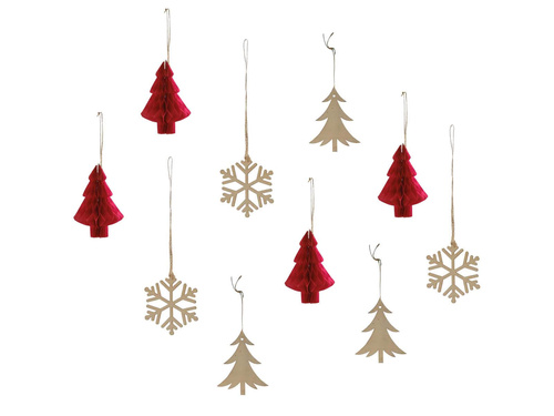 Zawieszki na choinkę - 10 szt.