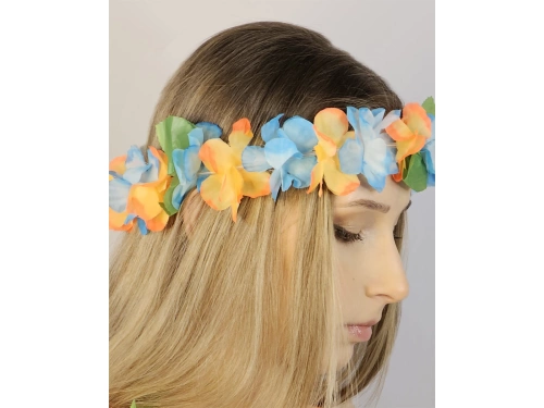 Zestaw hawajski pomarańczowo-niebieski - 4 elementowy