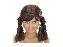 Brązowa peruka Lolita z kucykami