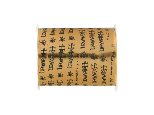 Ozdobna wstążka złota Halloween - 25 m