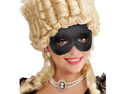 Maska karnawałowa wenecka czarna - 1 szt.