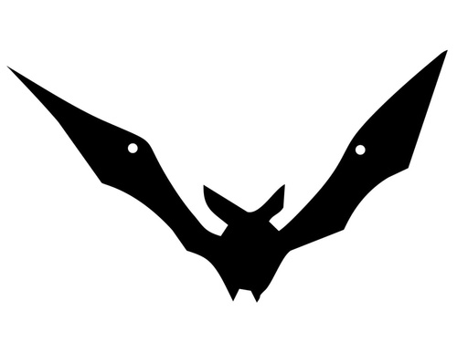 Papierowy nietoperz na Halloween 14-17 cm - 1 szt.