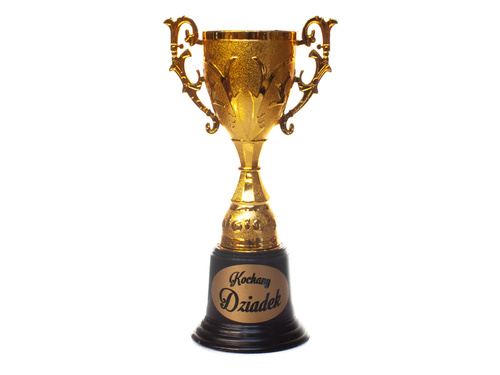 Puchar plastikowy Kochany Dziadek - 18,5 cm