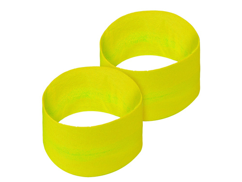 Opaski neonowe żółte Disco lata 80-te - 2 szt.