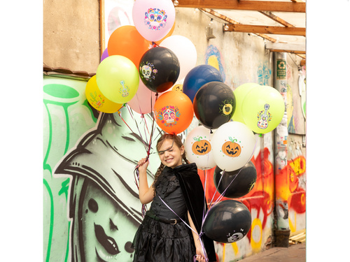 Balony lateksowe Gałki Oczne na Halloween - 30 cm - 6 szt.