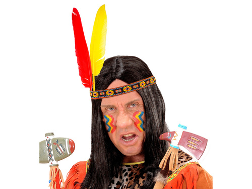 Opaska Indianina z 2 piórkami - 1 szt.