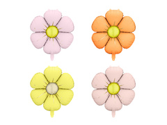 Balony foliowe Stokrotki - 65 cm - 4 szt.