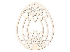 Zawieszka drewniana Jajko - 10 cm - 1 szt.