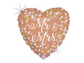 Balon foliowy Mr & Mrs - 46 cm - 1 szt.