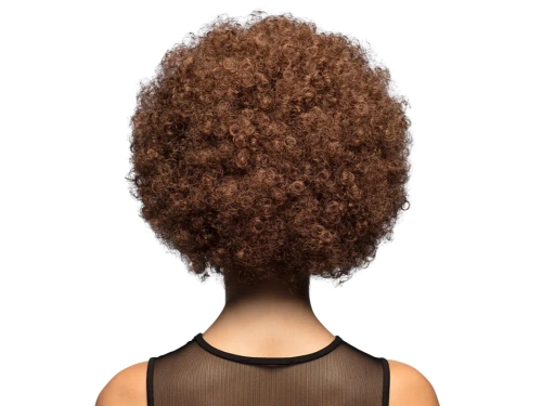 Peruka afro brązowa - 1 szt.