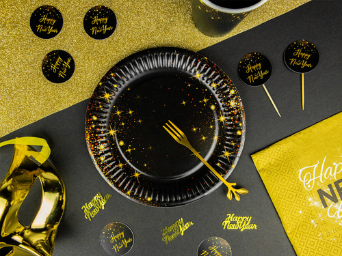 Pikery Sparkling Happy New Year - 6 szt.