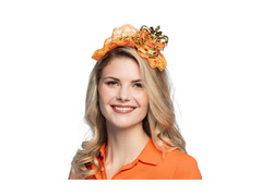 Opaska na głowę królowa pomarańczowa