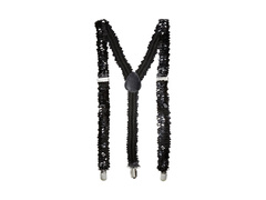 Czarne cekinowe szelki