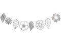 Girlanda kwiatowa srebrna - 1 szt.