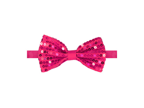 Mucha cekinowa różowa - 7 x 12 cm - 1 szt.