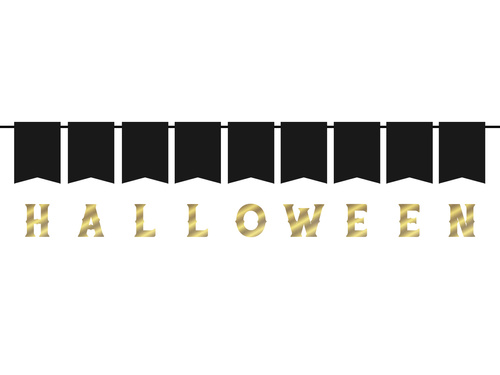 Baner złoty Halloween - 1 szt.