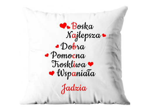 Poszewka personalizowana na dzień babci - 1 szt.