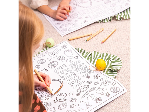 Wielkanocna Podkładka Kolorowanka - 30x46 cm - 6 szt.