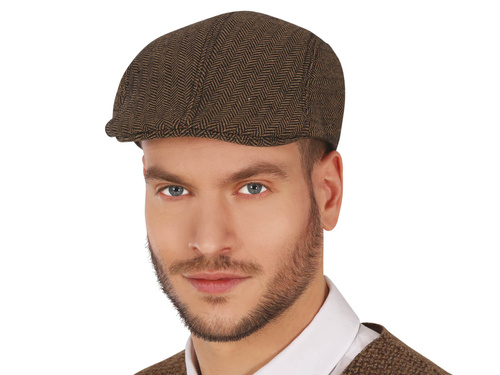 Beret angielski brązowy - 1 szt.