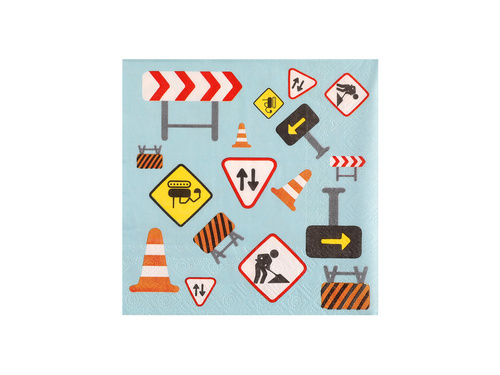 Serwetki Budowa - 33 cm - 20 szt.