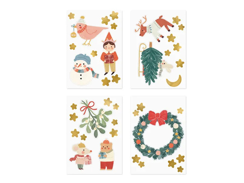 Dekoracja na okno Merry Christmas - 40 elem.