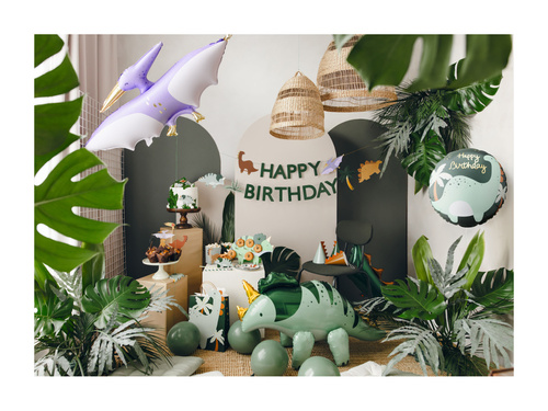 Balon foliowy Dinozaur - 35x35 cm - 1 szt.