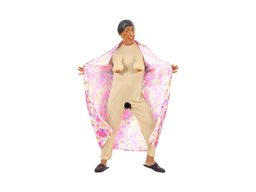 Strój ekshibicjonistki babci