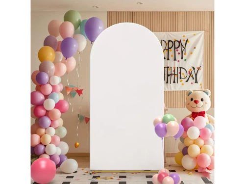 Biały pokrowiec na stelaż z łukiem - 120 x 50 cm - 1 szt.