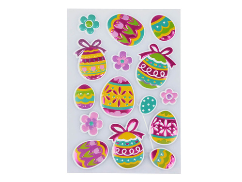 Dekoracyjne naklejki wielkanocne - 15 elem.