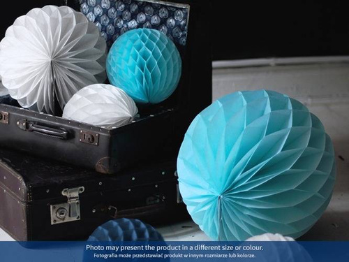 Dekoracja wisząca kula ciemnobeżowa - 30 cm - 1 szt.