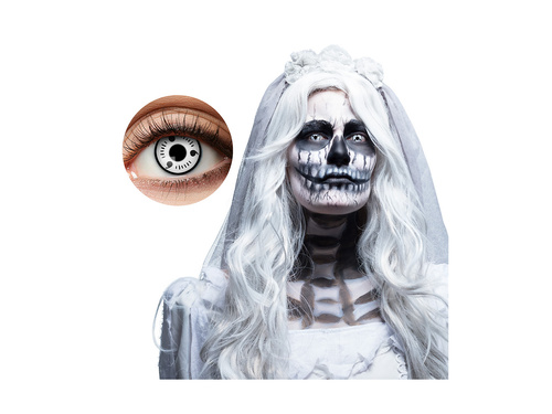 Soczewki kontaktowe Panna Młoda Widmo - 3-miesięczne