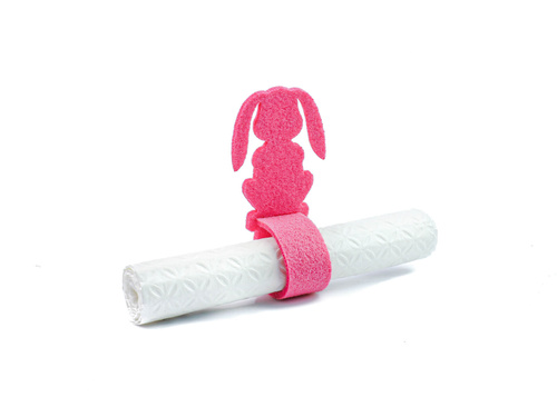 Serwetniki ze wzorem świątecznym - Zajączek Wiosenny - 21 cm - 4 szt.