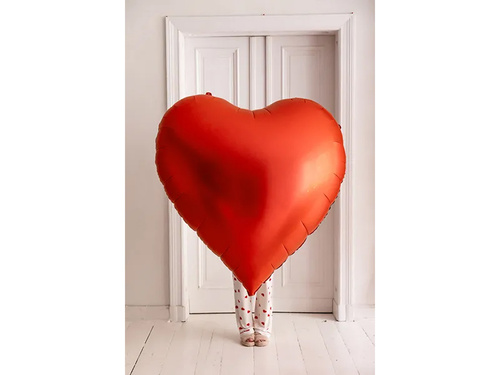 Balon foliowy Serce czerwone XXL - 136 x 129 cm - 1 szt.