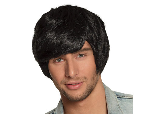 Męska czarna peruka - 1szt