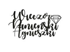 Naklejka Wieczór Panieński z imieniem - 20 cm