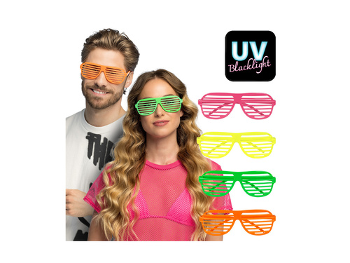Świecące okulary imprezowe Żaluzje Vegas Vibes