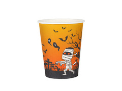 Kubeczki papierowe na Halloween Nawiedzony Dom - 270 ml - 10 szt.