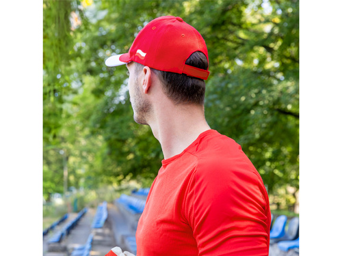 Czapka z daszkiem biało-czerwona - 1 szt.