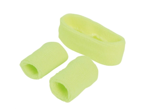 Opaski żółte Disco lata 80-te - 3 szt.