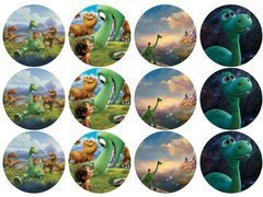 Opłatki na muffiny babeczki Dobry Dinozaur