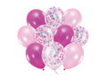 Zestaw balonów lateksowych różowy - 30 cm - 10 szt.
