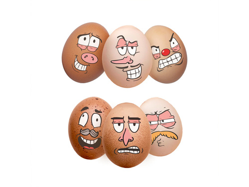 Zestaw naklejek na jajka Bużki - 29 szt.