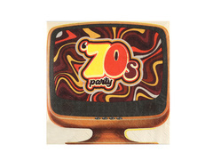 Serwetki papierowe 70's party - 33 cm - 20 szt.