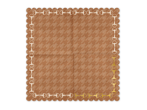 Serwetki urodzinowe Strzemiona - 33 cm - 12 szt.