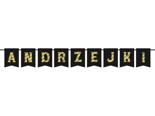 Baner złoty Andrzejki - 1 szt.