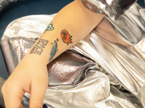 Tatuaże zmywalne Kosmos - 19 szt.