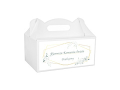 Pudełka na ciasto komunijne - 6 szt.